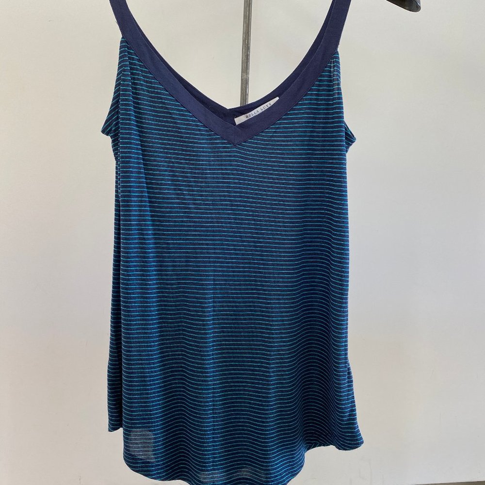 Bella Luxx blue striped modal tank